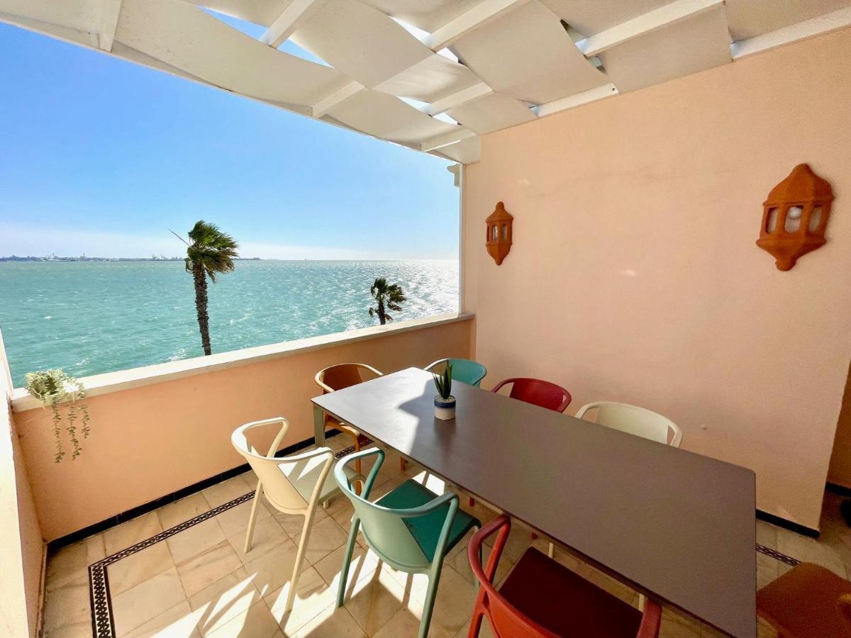 Gatu Villa Oceano Frente Al Mar En Puerto Sherry " Preferente Mayores De 25 Anos Y Familias " El Puerto de Santa Maria Luaran gambar